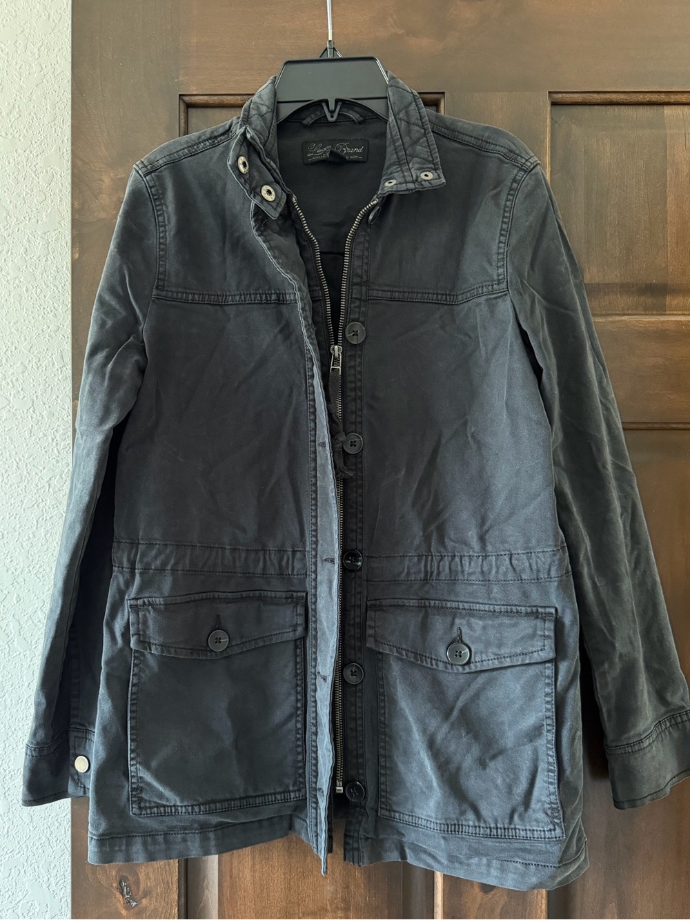 Lucky Brand Women's Black Military Field Jacket
